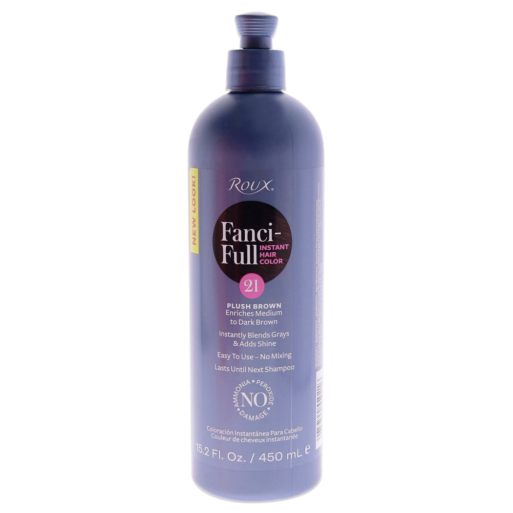Fanci-Full Rinse Instant Hair Color - 21 Plush Brown by Roux Unisex 15.2 oz